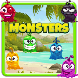 Play Monsters Match 3 free game